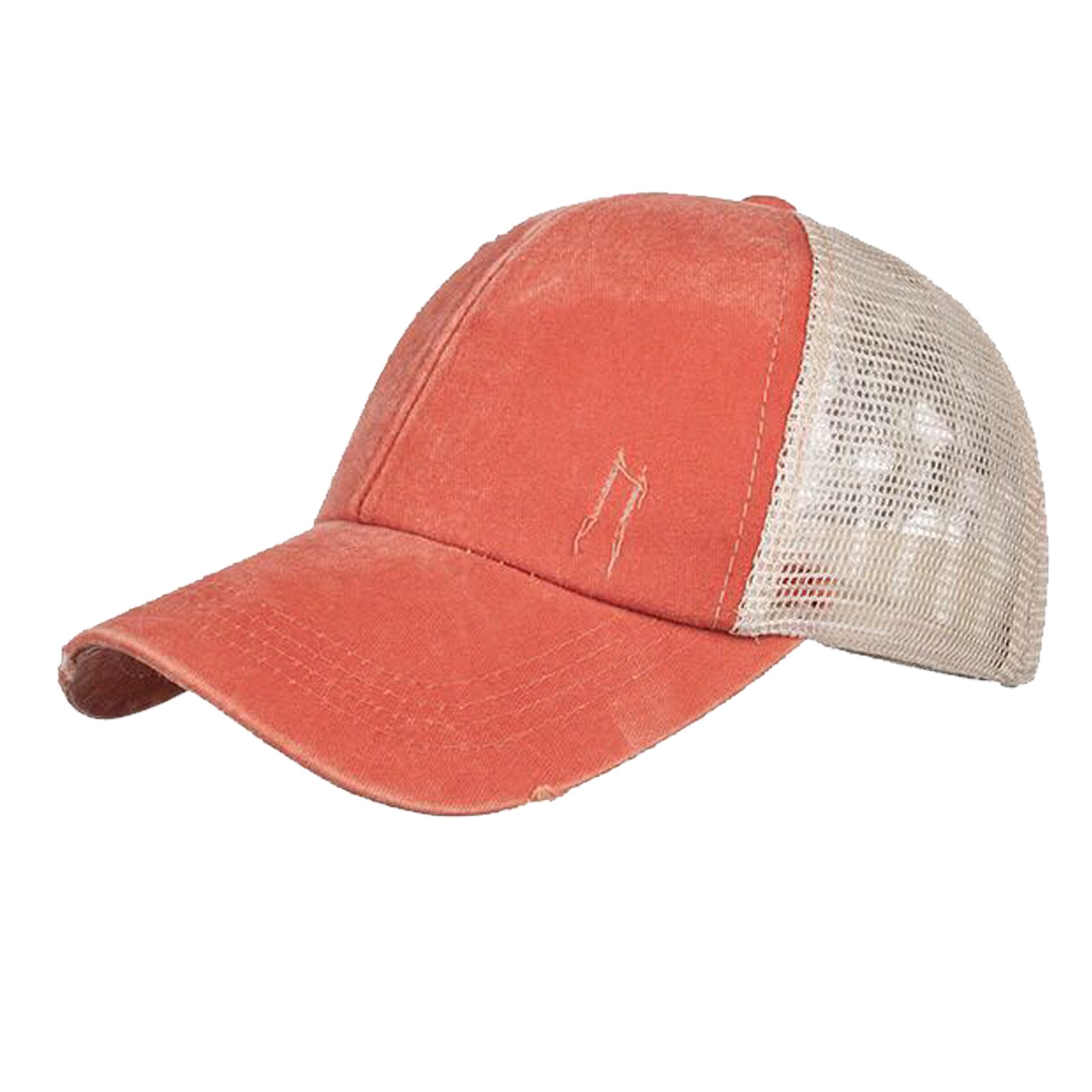 Crossed Ponytail Baseball Cap 9