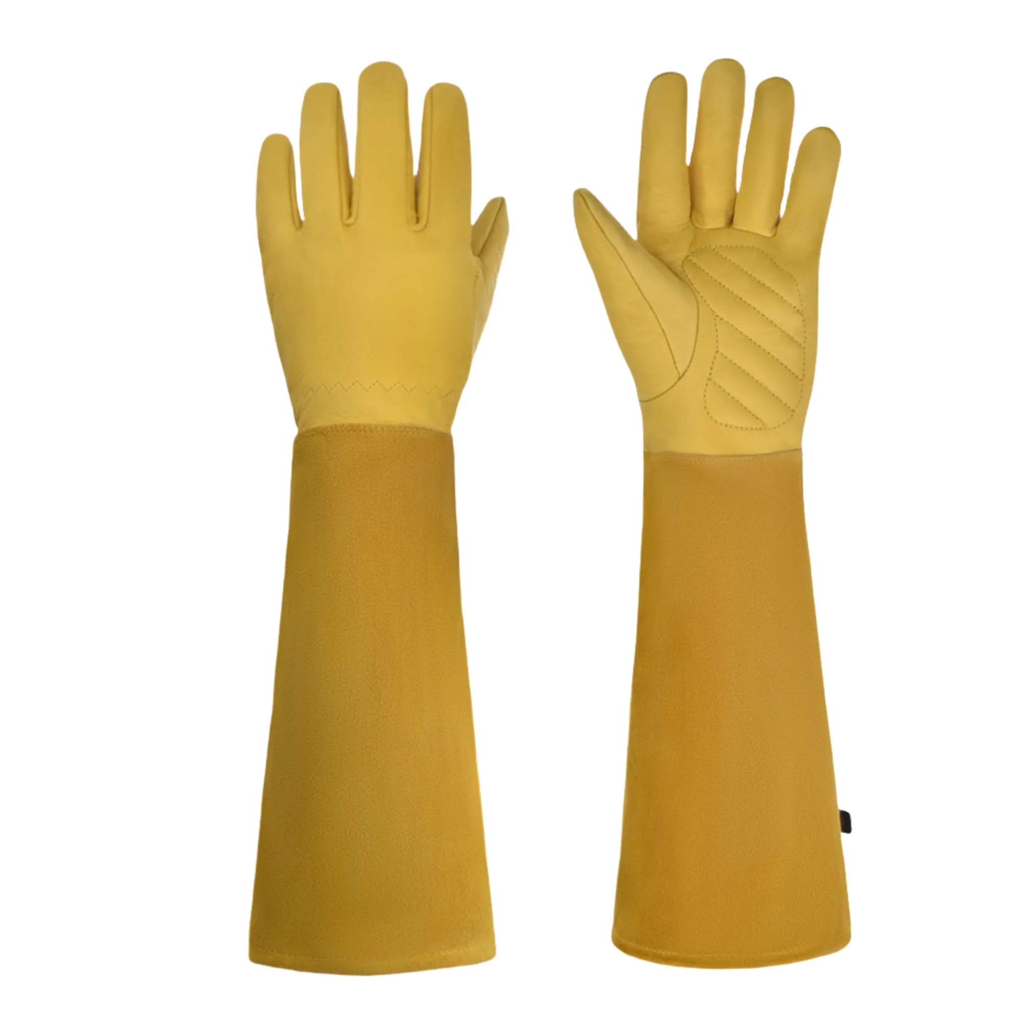 Long-Cuff Cowhide Protective Gloves 5