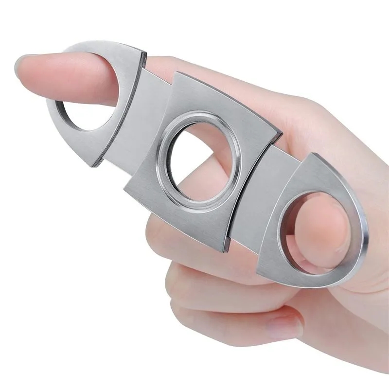 Stainless Steel Double Blade Cigar Cutter 2