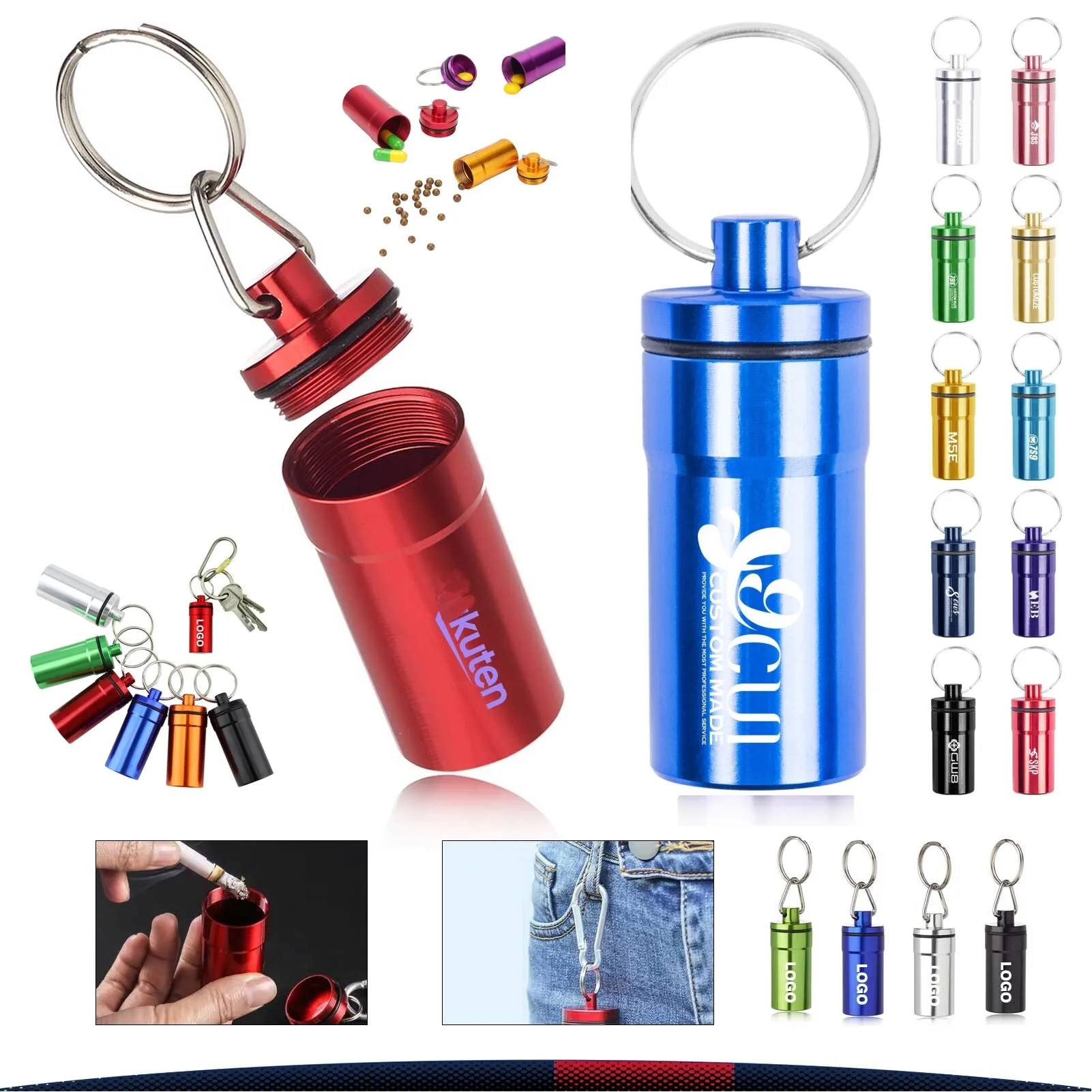 Pill Bottle Keychain 6