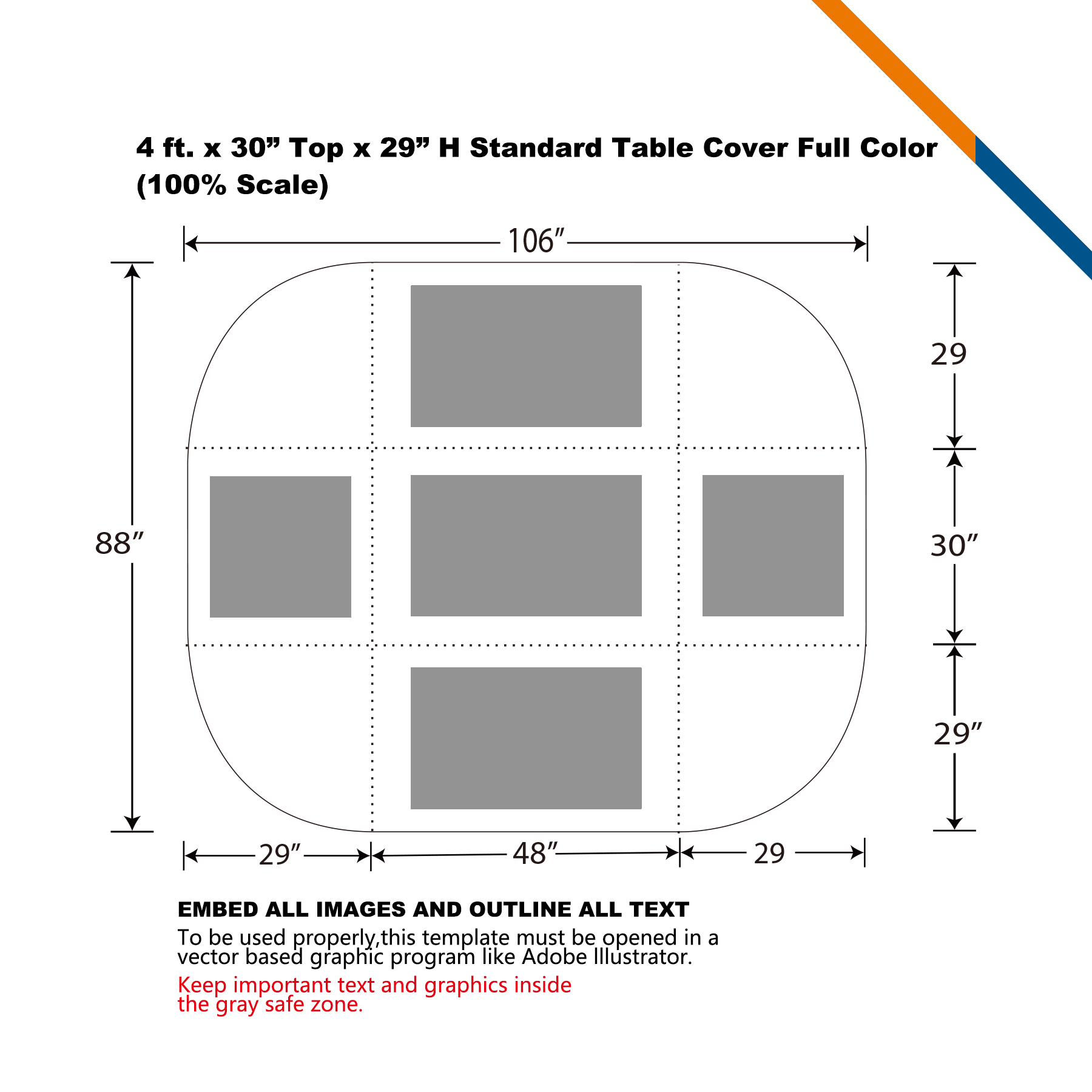 4' Poris Standard Table Throw 3
