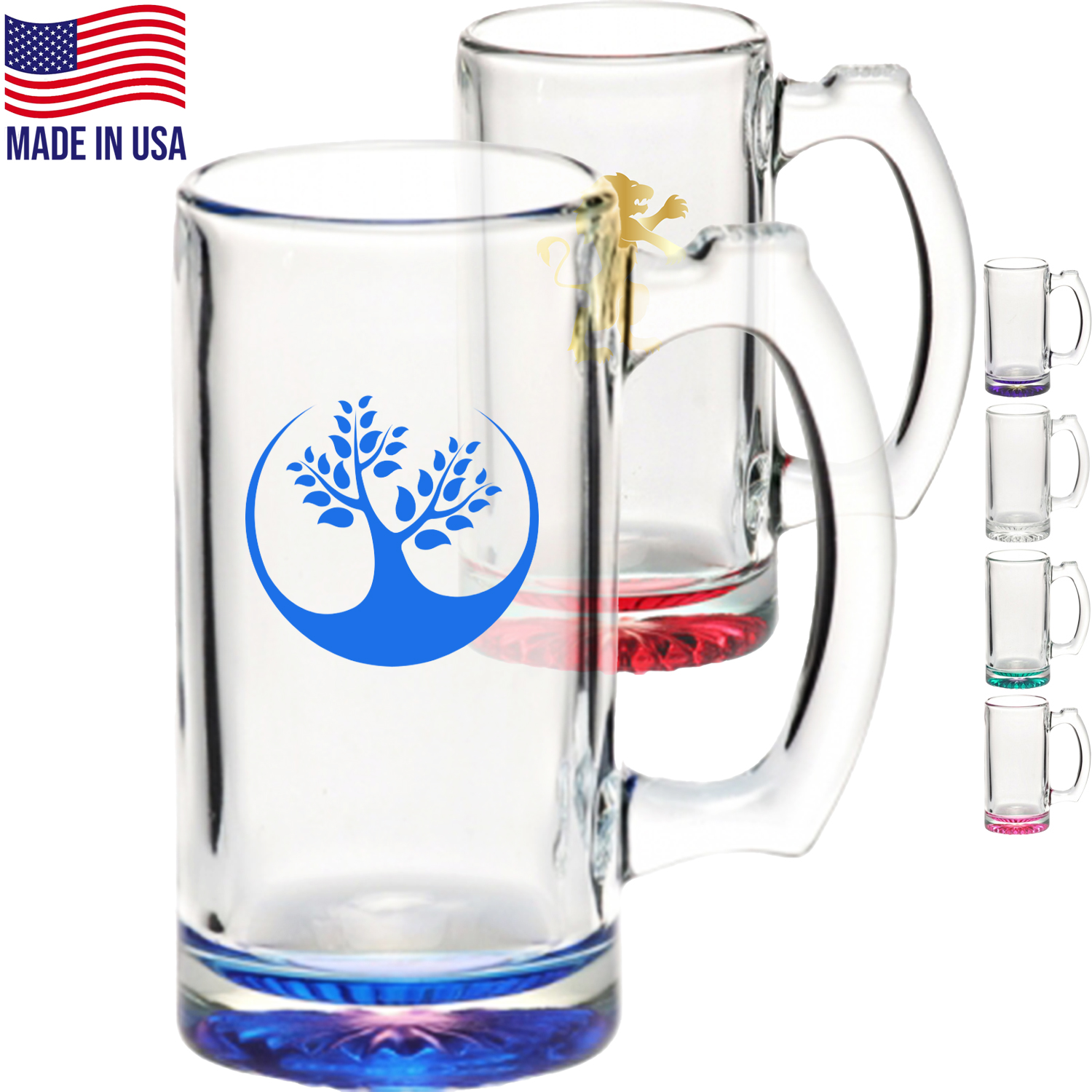 12 oz. Libbey Glass Printed Sports Mugs 3