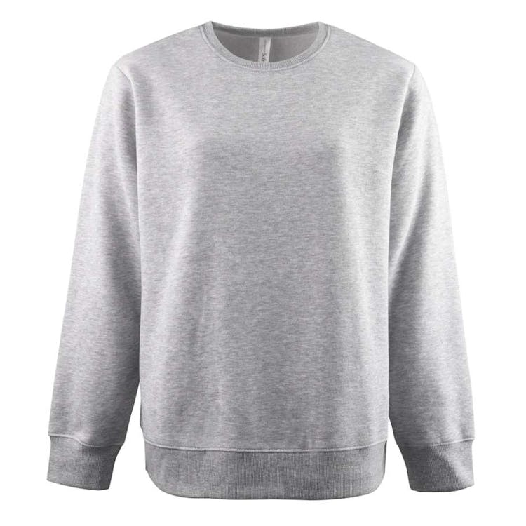 Women's Fleece Crewneck Sweatshirts Gray Medium 2