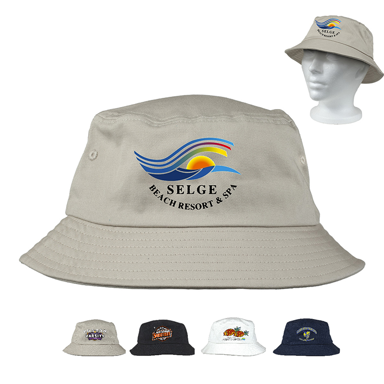 "SHADY" Full Color Imprint Cotton Bucket Hat 59