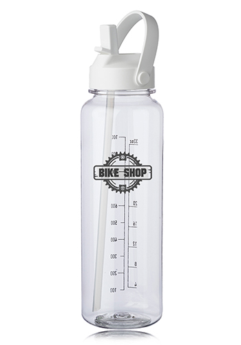 40 oz. Stella Plastic Water Bottle with Measurements 8
