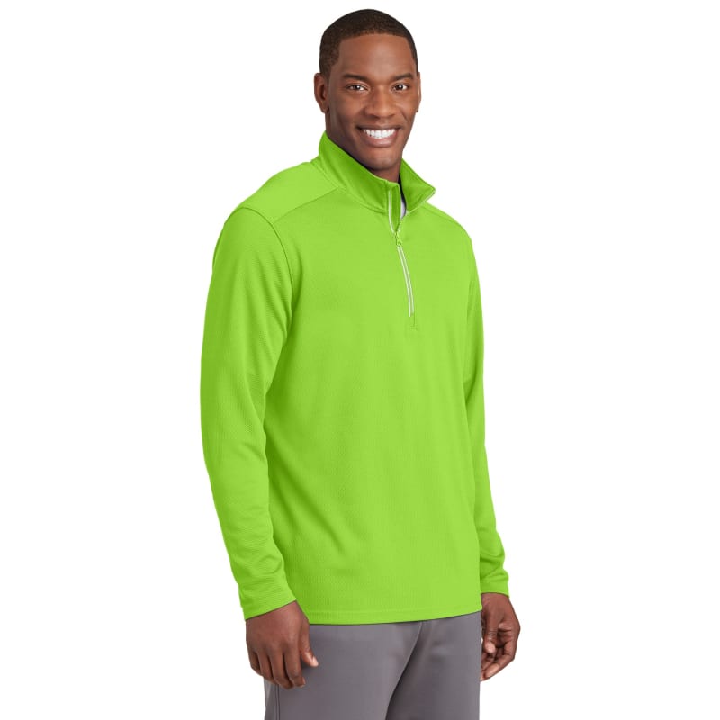 Sport-Tek Sport-Wick Textured 1/4-Zip Pullover., custom hoodie or sweatshirt with logo imprint 5