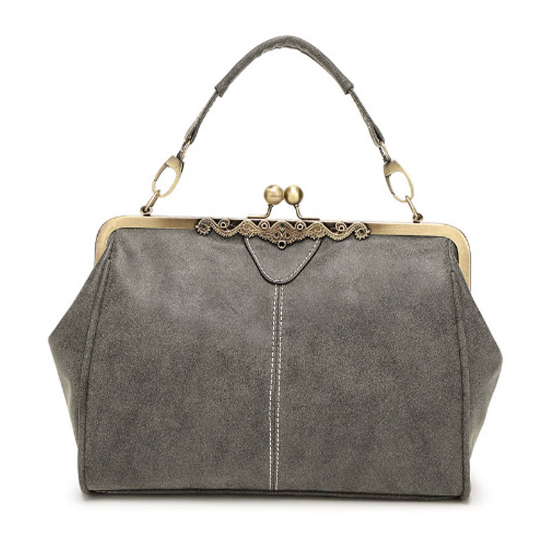 PU Leather Matte British Vintage Messenger Tote Bag 10
