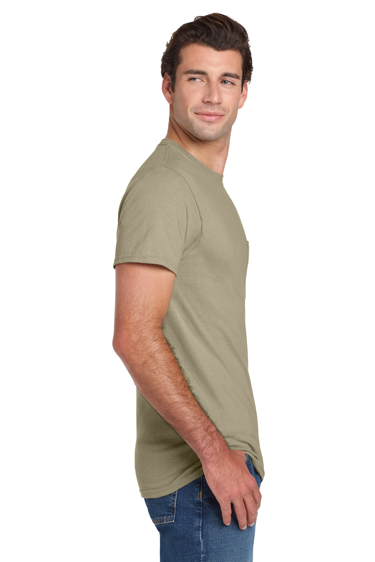 Jerzees - Dri-Power 50/50 Cotton/Poly Pocket T-Shirt. 29MP 22