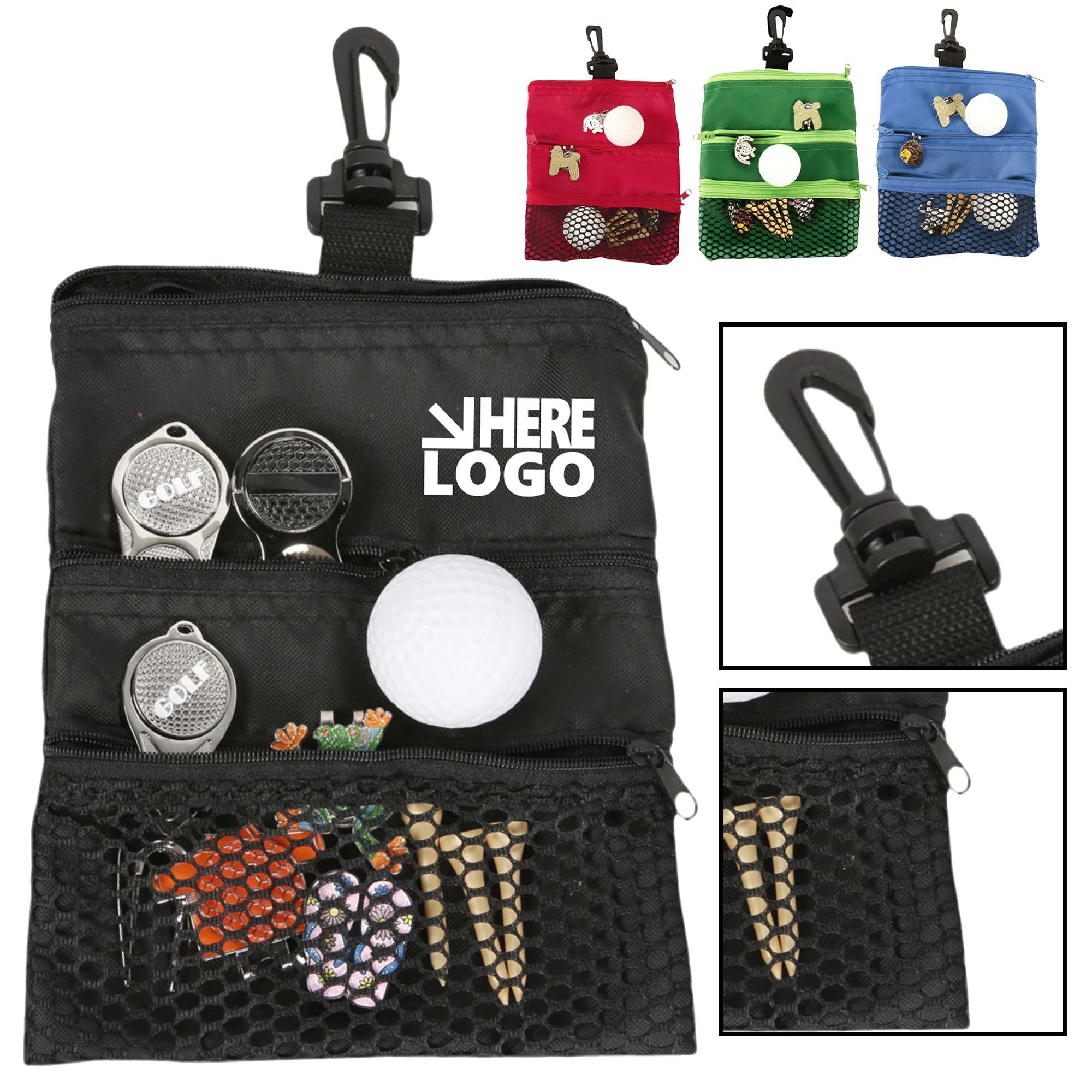 Golf Ball Bag with Clip 6