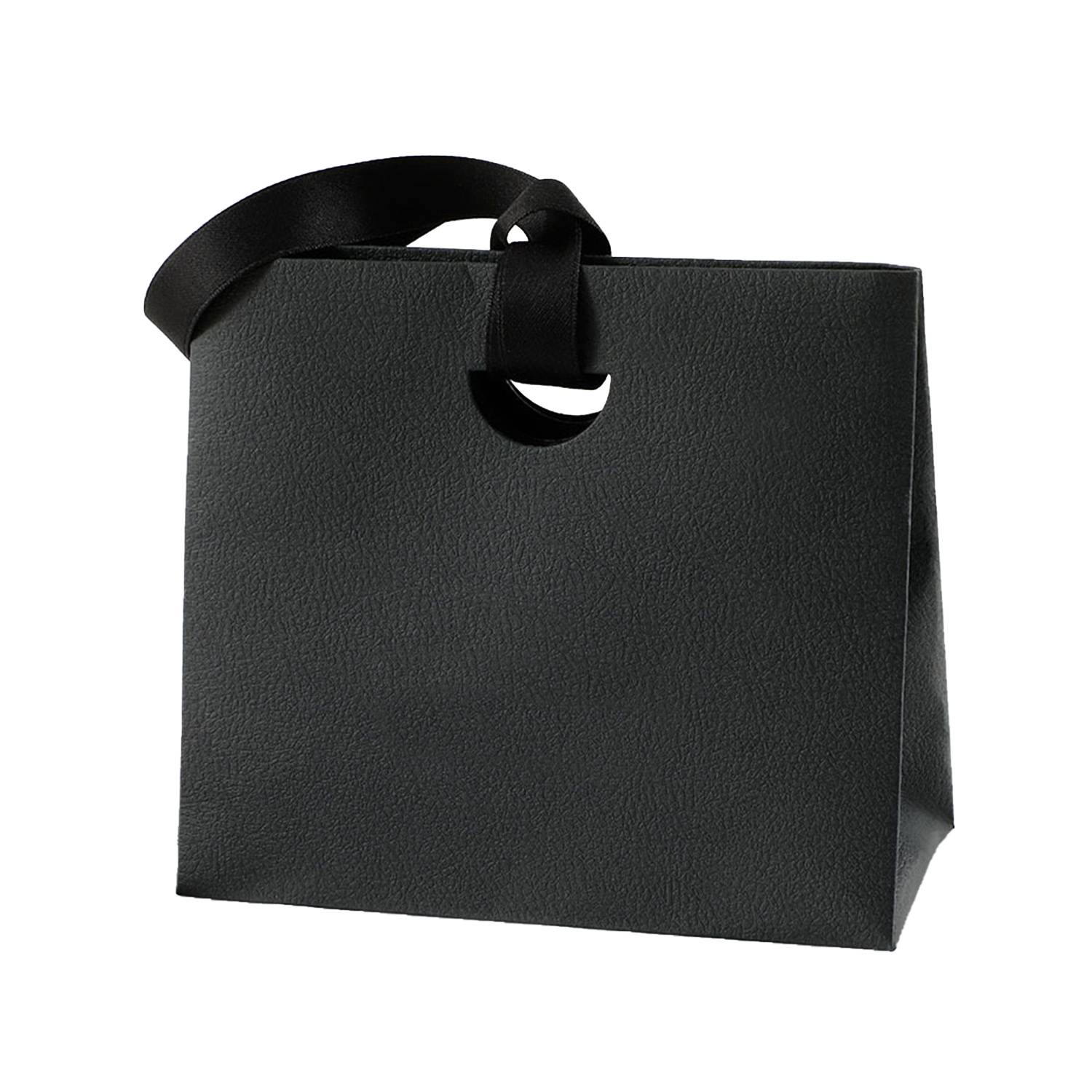 Colorful Paper Gift Tote Bags W/ Handheld Ribbon 10