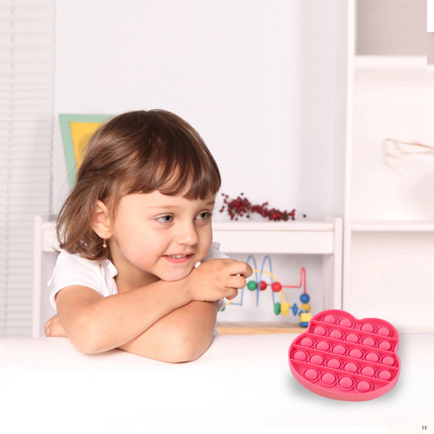 Frog Shaped Silicone Push Pop Bubble Toy 4