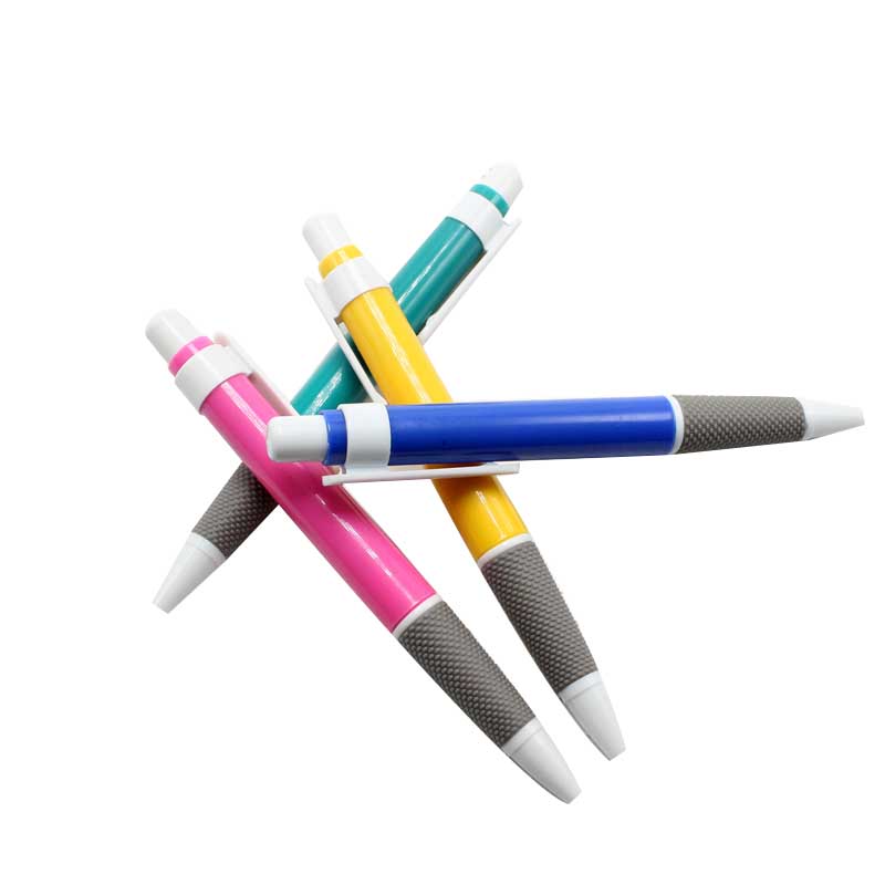 Ballpoint Pen in Bold Colors contoured barrel