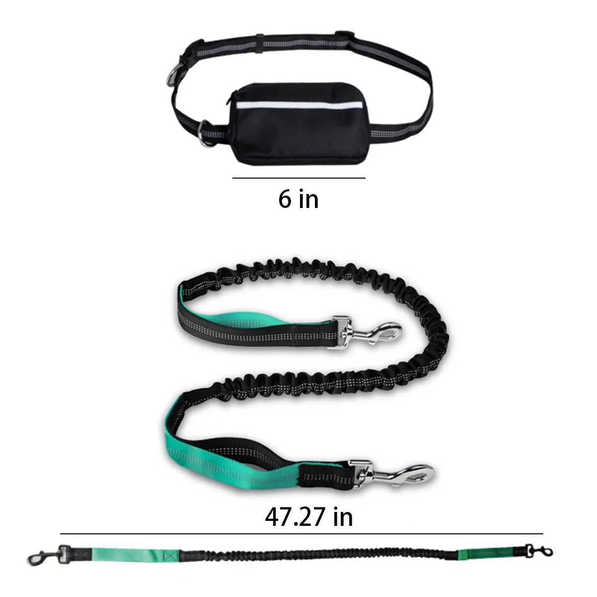HandsFree Waist Pack Dog Leash With Adjustable Belt 4