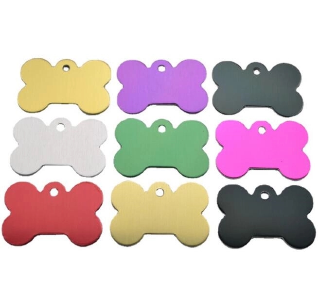 Bone Shaped Aluminum Pet Tag 1