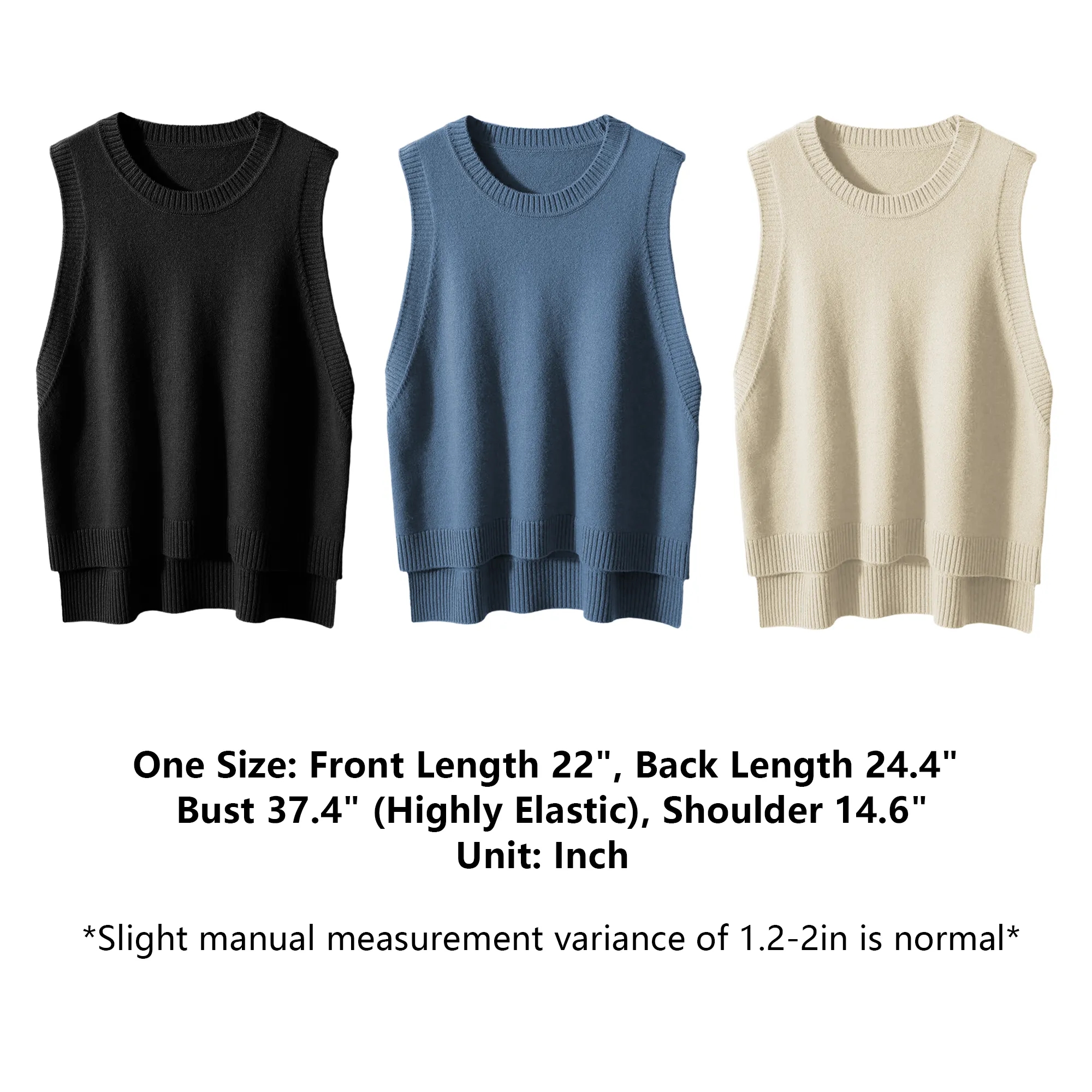 Women's Wool Blend Knitted Vest 5