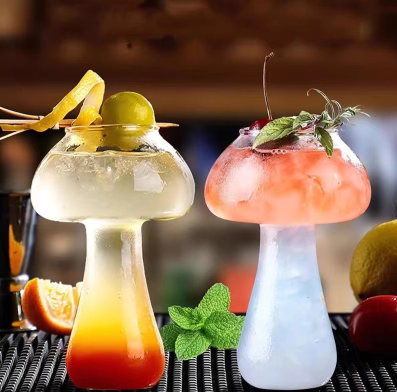 Mushroom Wine Glass Cocktail 4