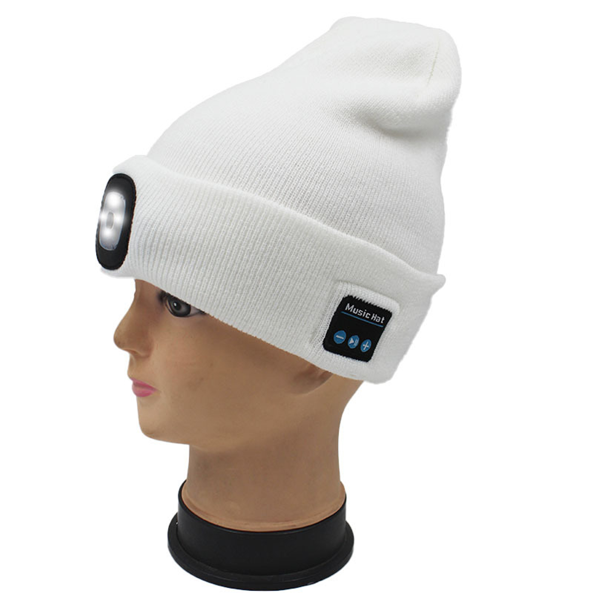 Bluetooth Beanie Hat with Light 4