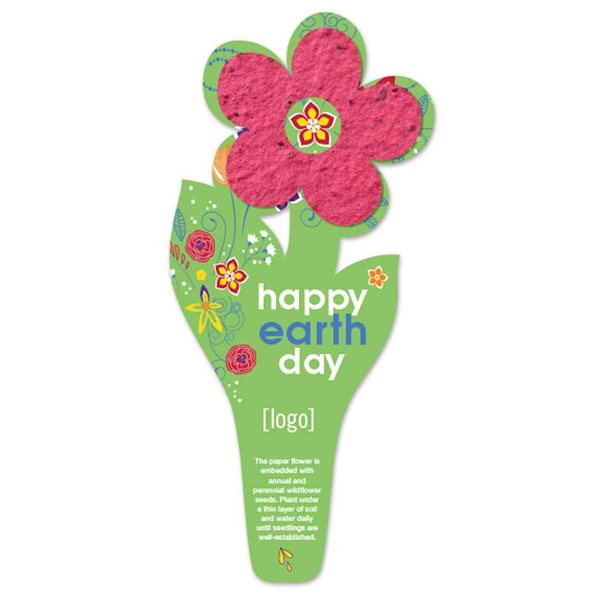 Seed Paper Flower Bookmark 6