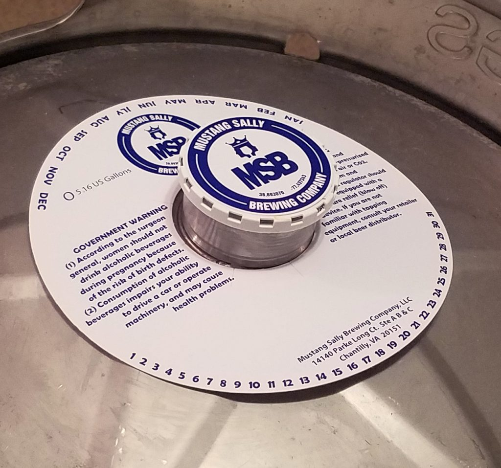 Beer Can Adhesive Keg Collars 2