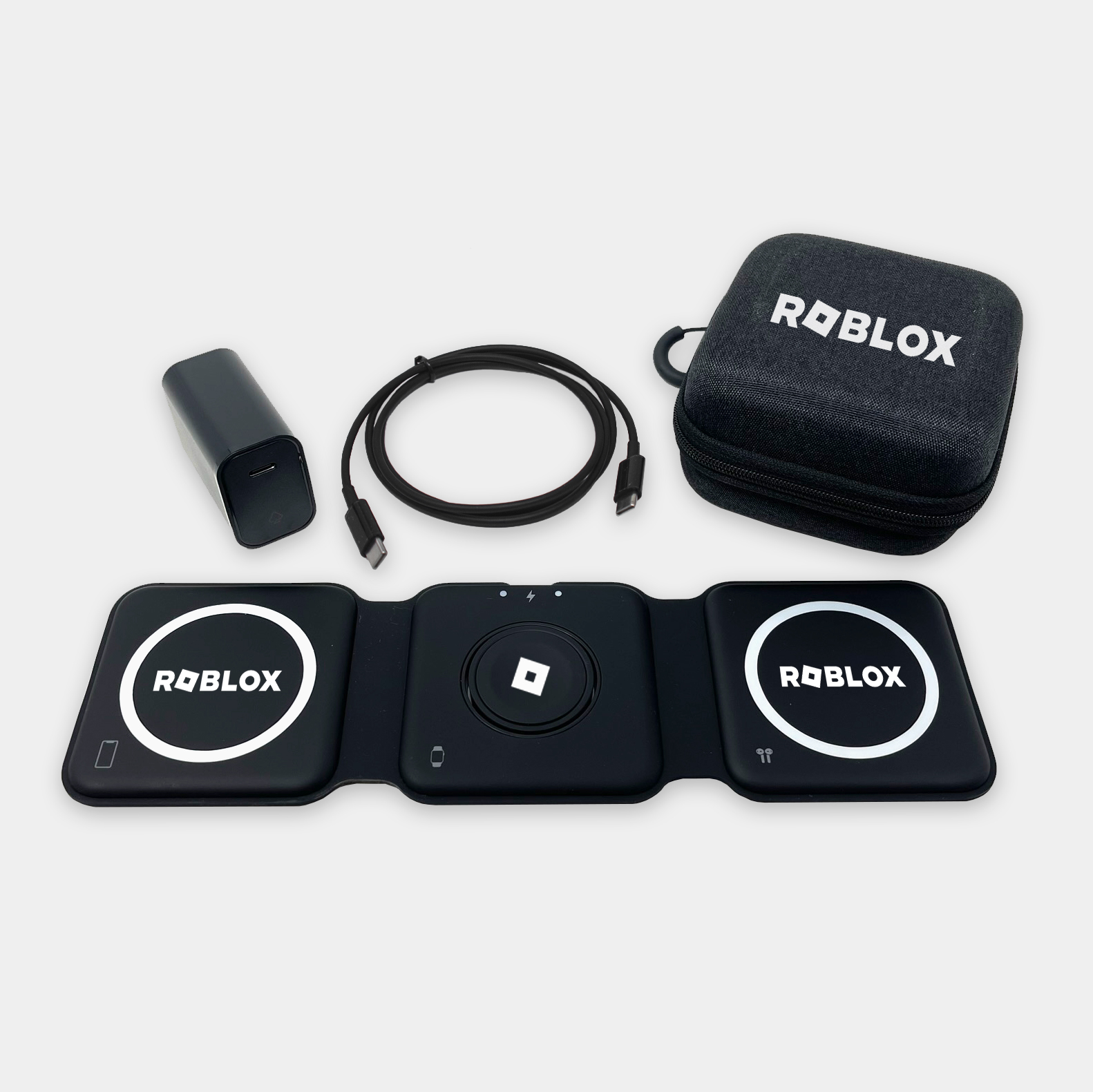 Trio Pro - 3-in-1 Travel Charger With Case - Black 7