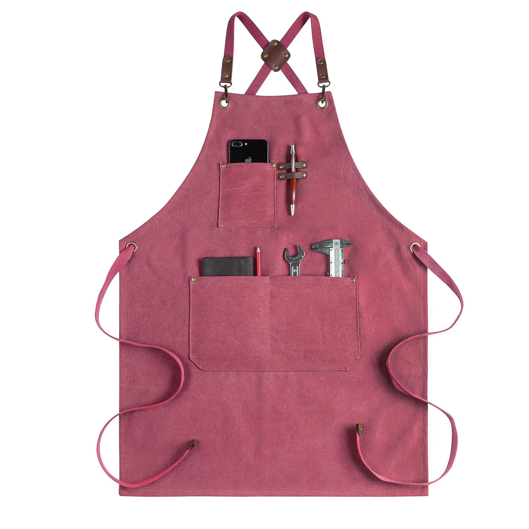 Canvas Multifunctional Pocket Carpentry Apron 7
