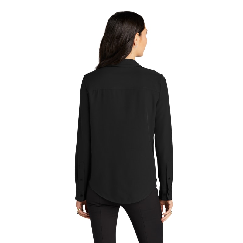 MERCER+METTLE Women's Stretch Crepe Long Sleeve Camp 2
