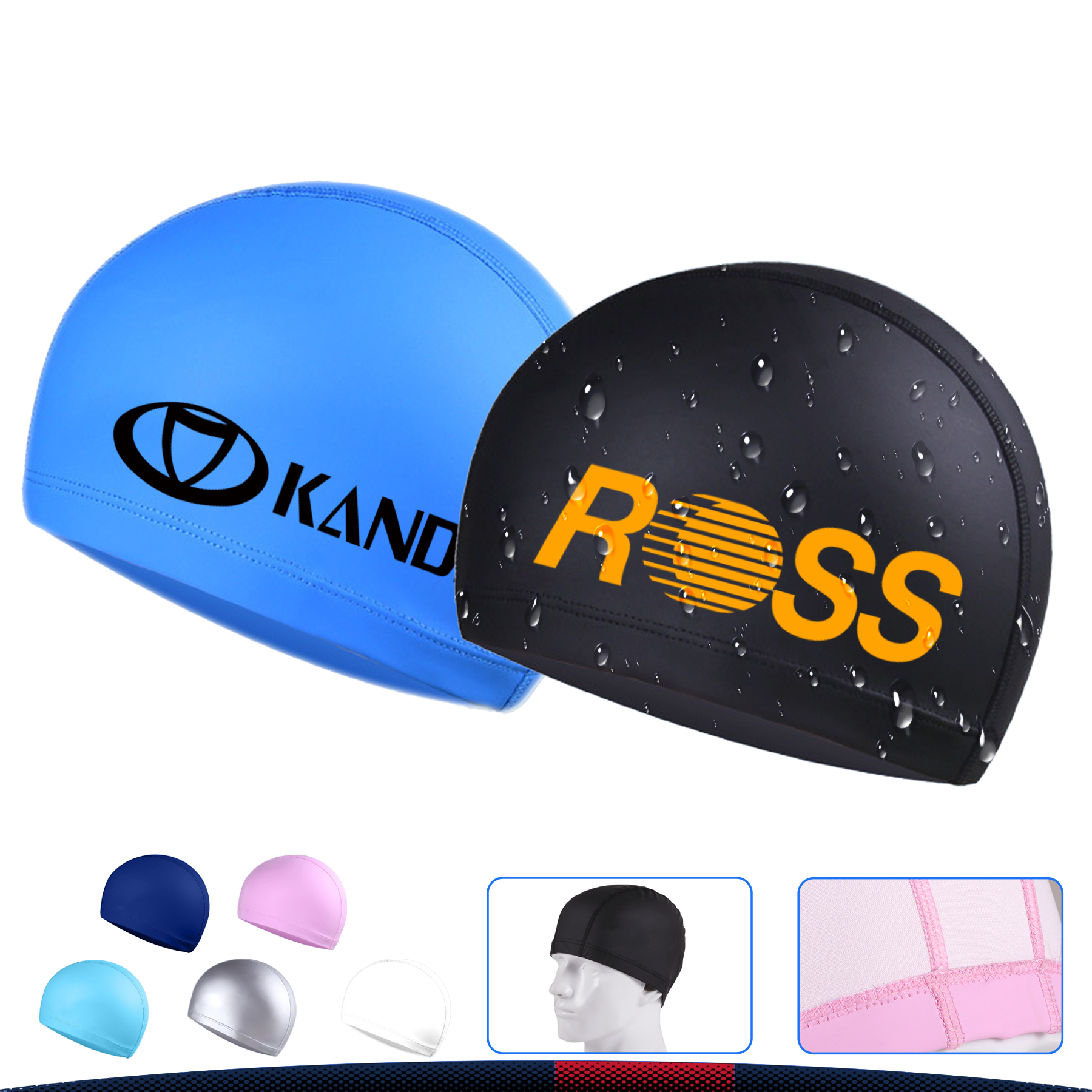 Adult Waterproof Swimming Cap 6