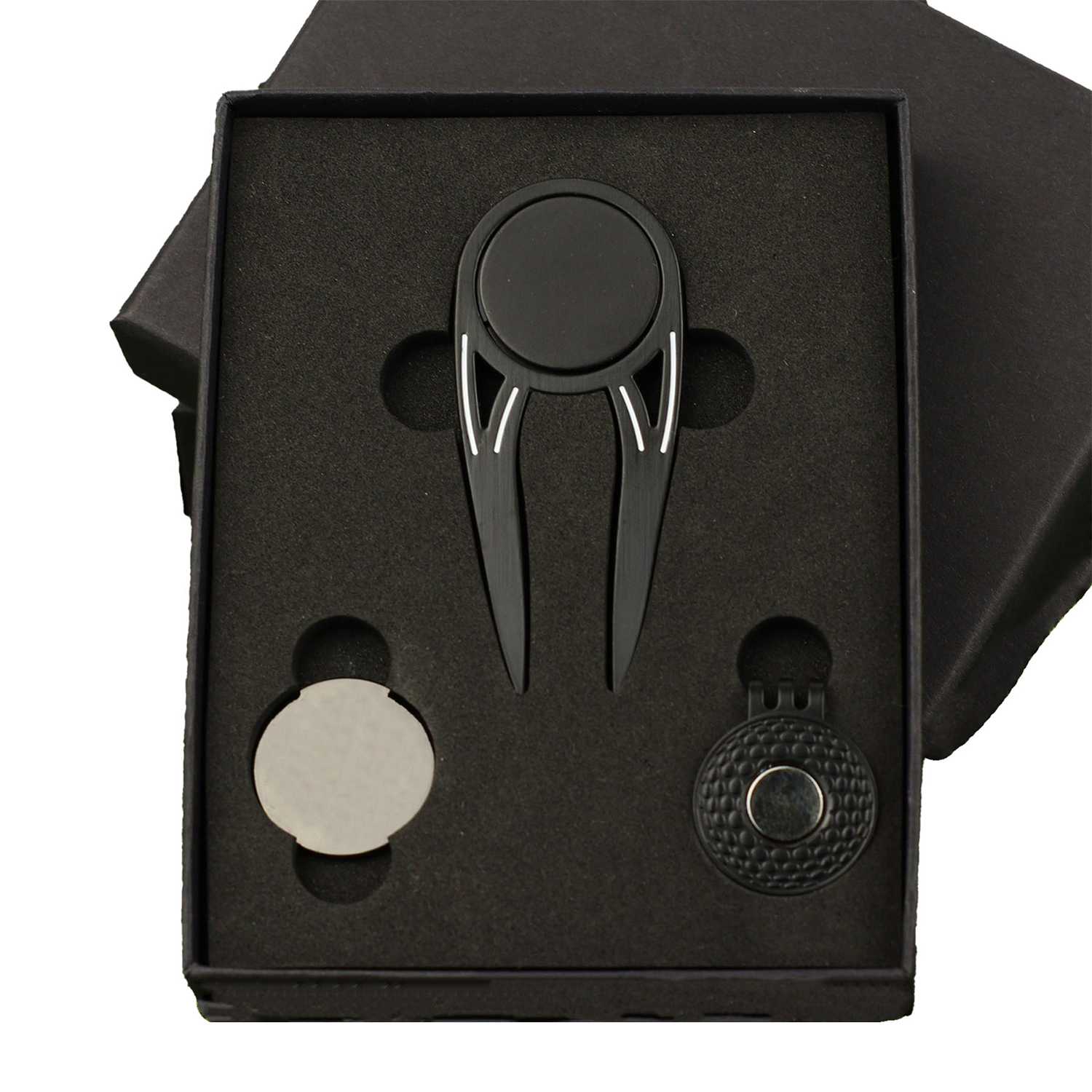 Zinc Alloy Golf Divot Tool Set w/ Hat Clip 2