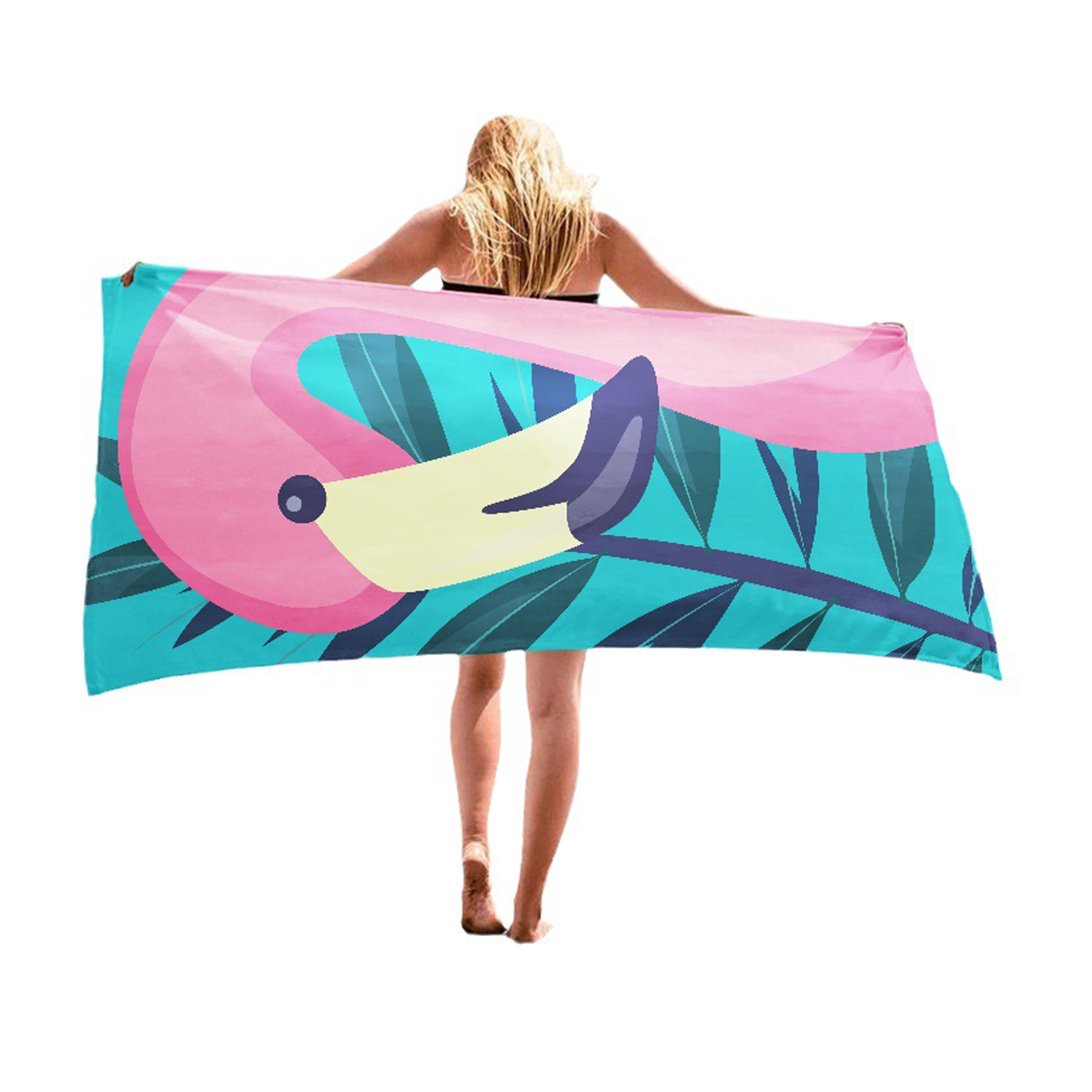 Lightweight Micorfiber Beach Towel MOQ 100PCS 2