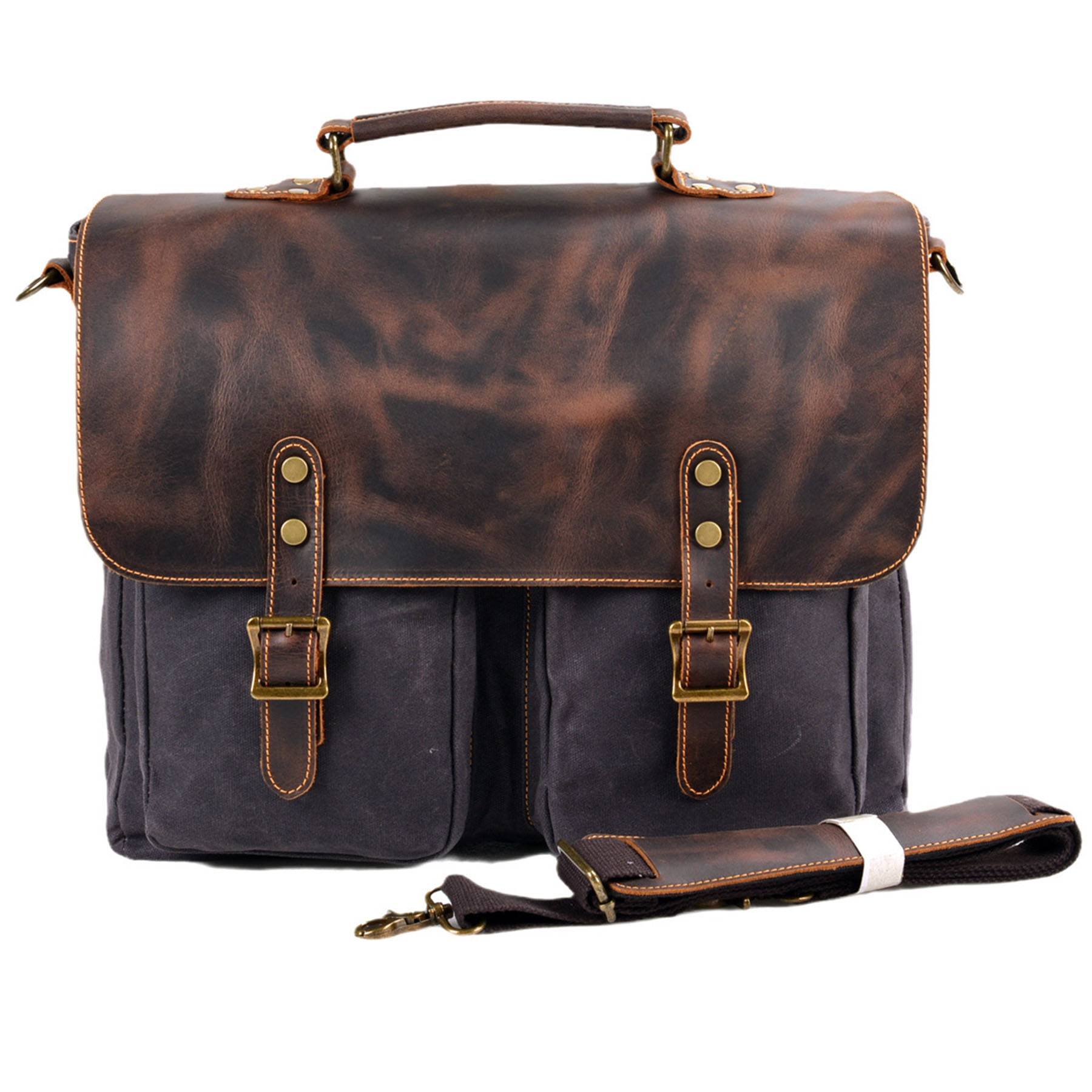 Genuine Leather multicolor Messenger Bag 3