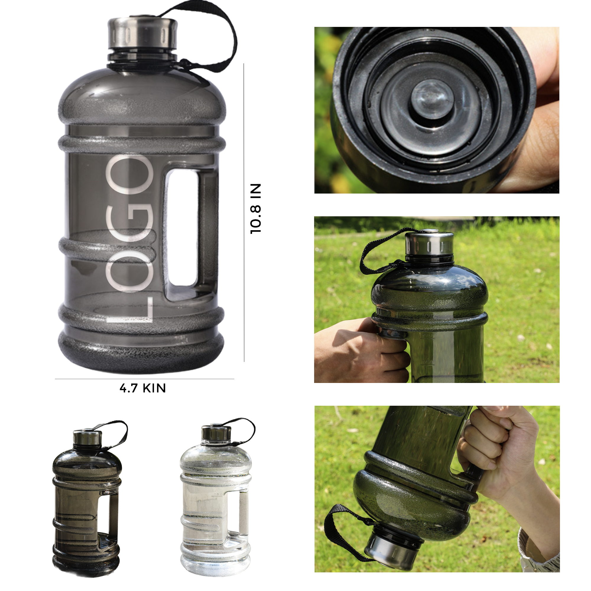 MOQ 10 PCS Durable 68oz Large Capacity Water Bottle 1