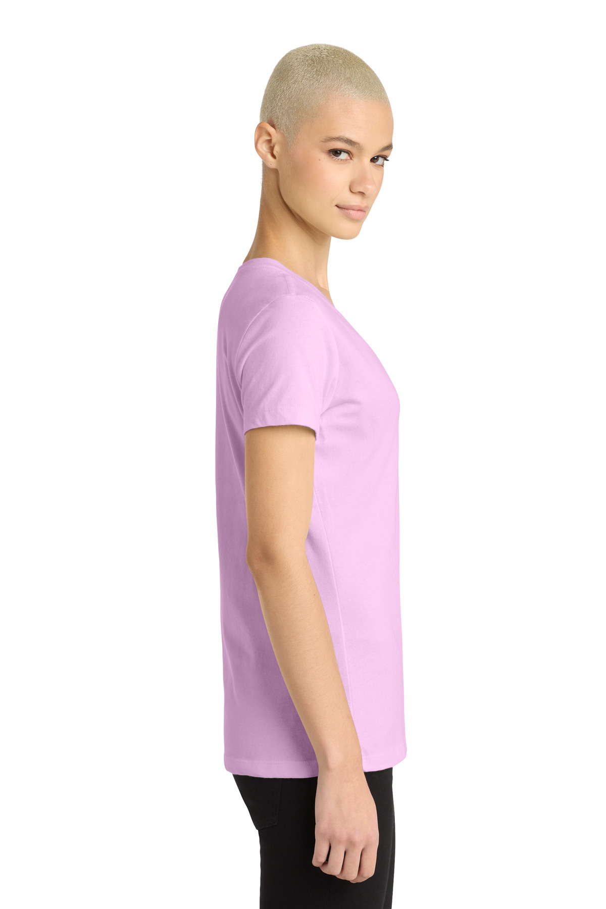 District - Women's Perfect Weight V-Neck Tee. DM1170L 179
