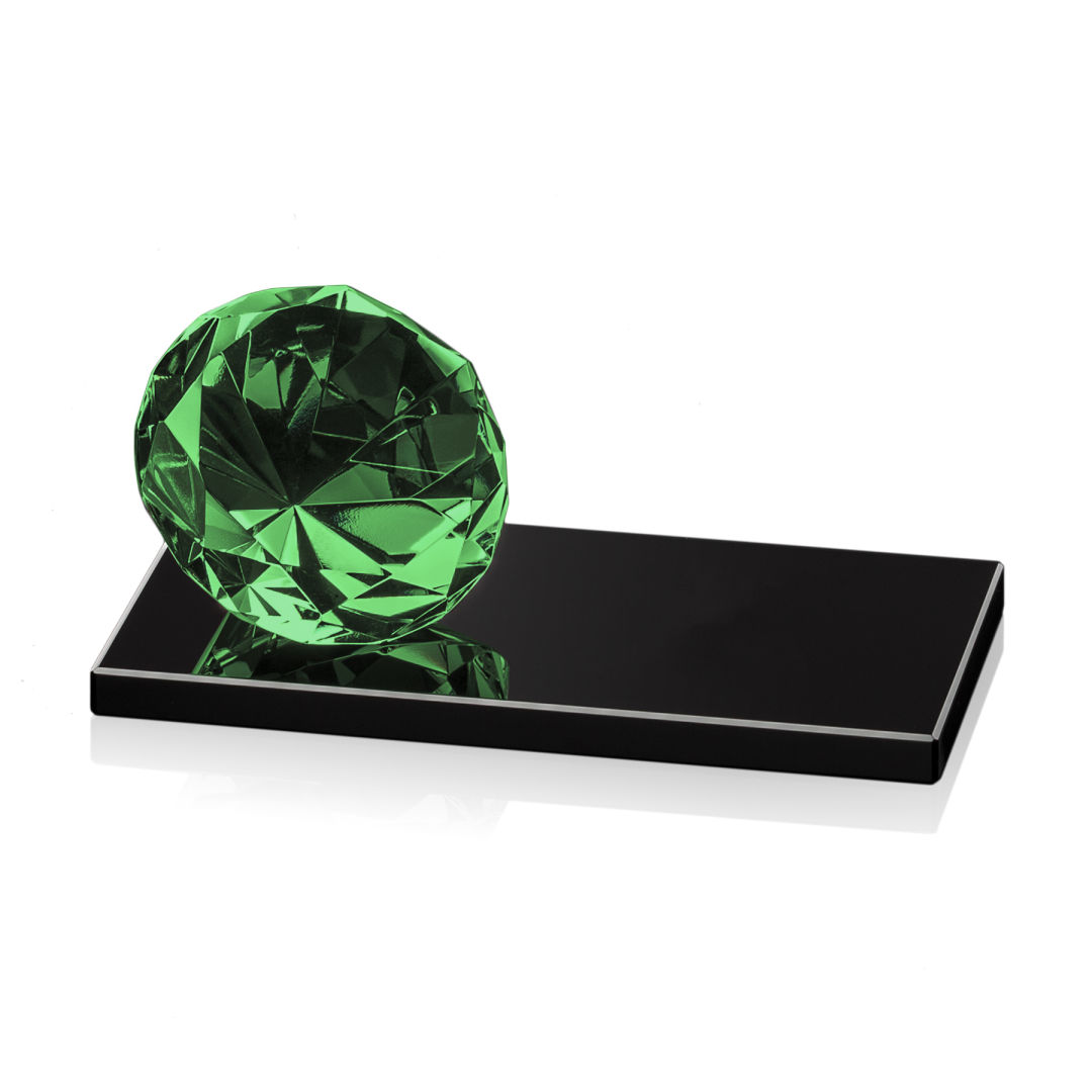 Gemstone Award on Black - Emerald 11