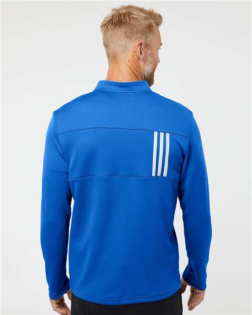 Men's 3-Stripes Double-Knit Quarter-Zip Pullover - A482 35