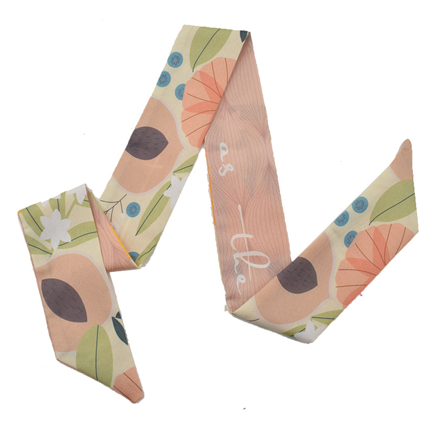 Custom Digital Printed Silk Scarf 4