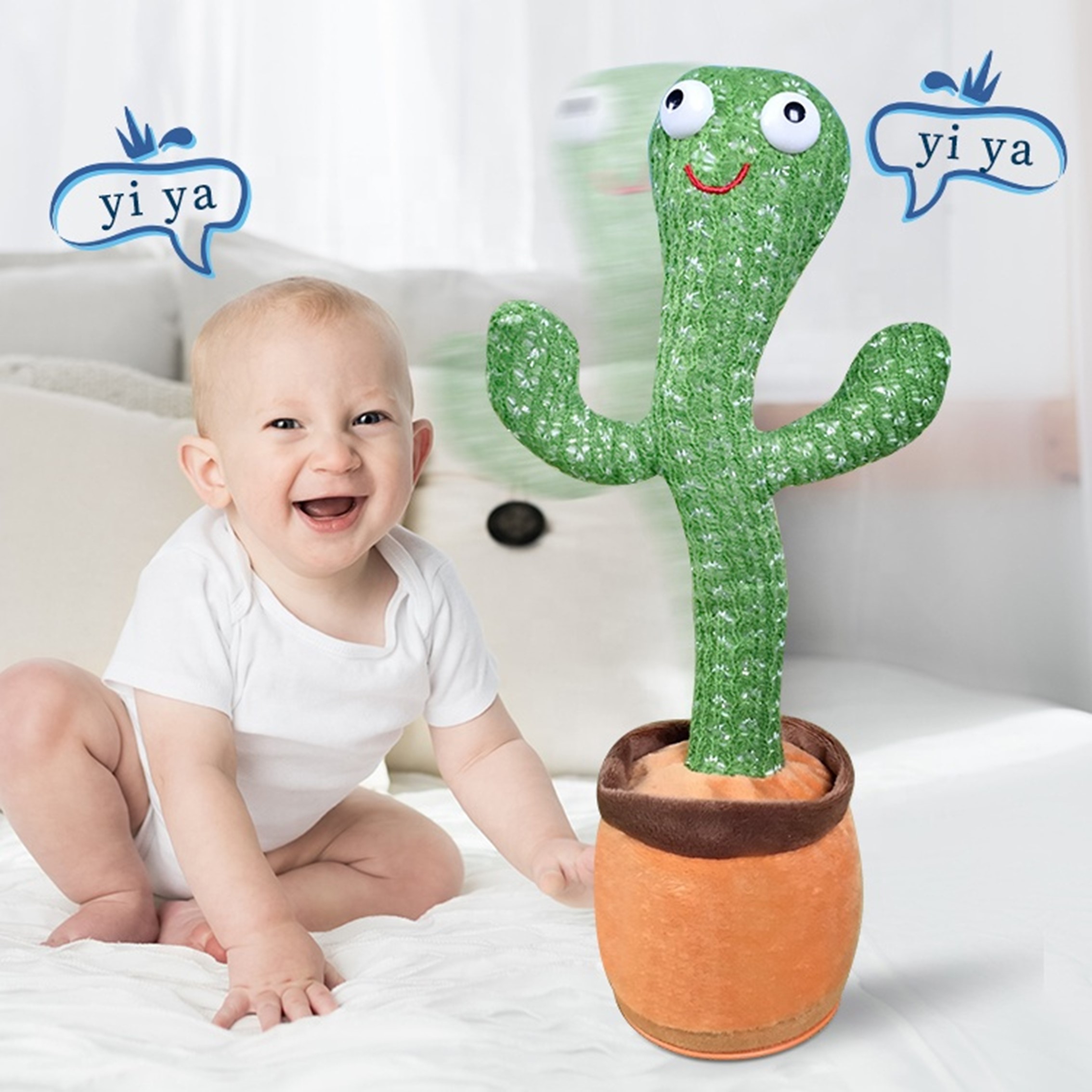 Electric Plush Toy Stuffed Dancing Cactus 5