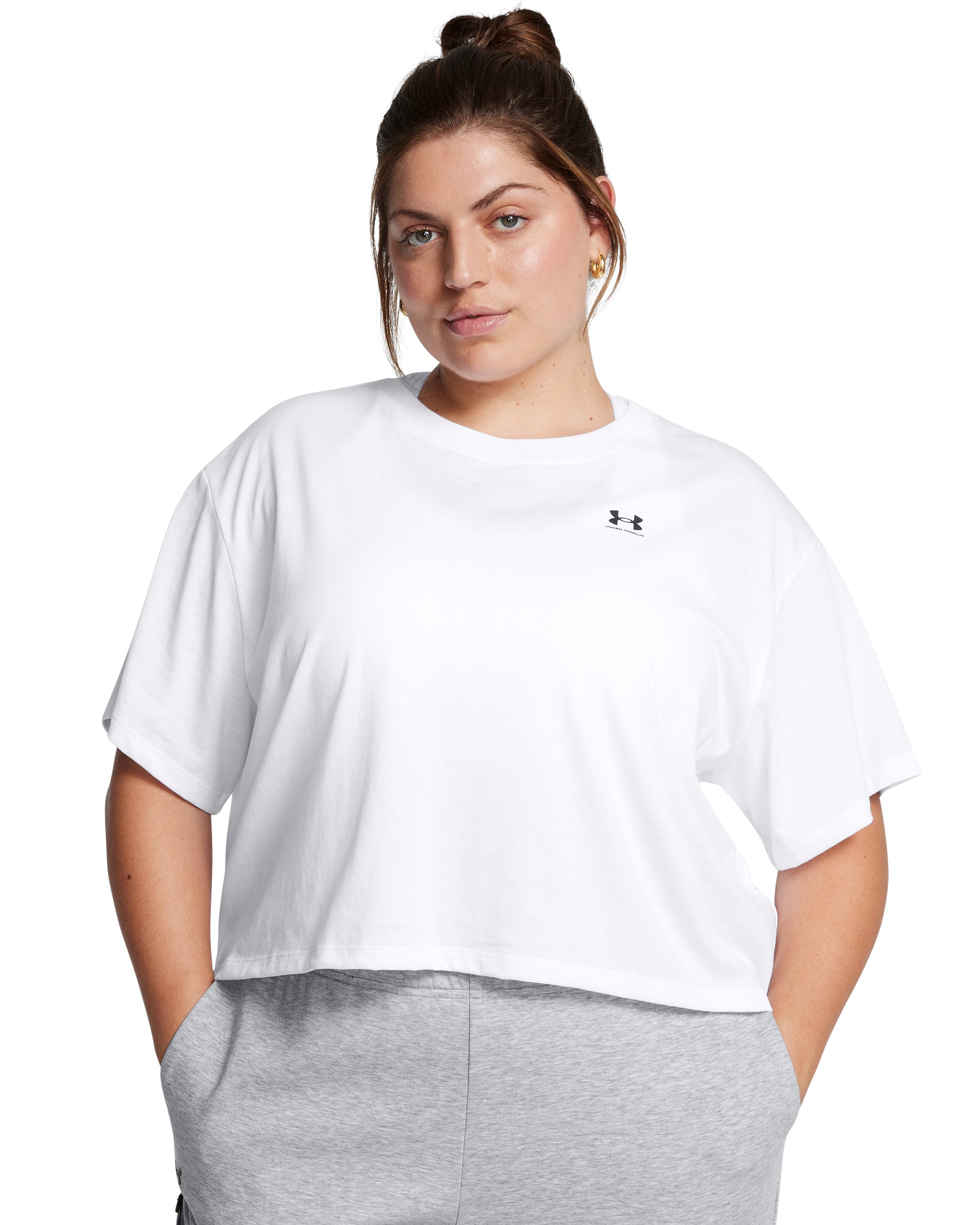 UA Boxy Crop Logo Women's Short Sleeve 2
