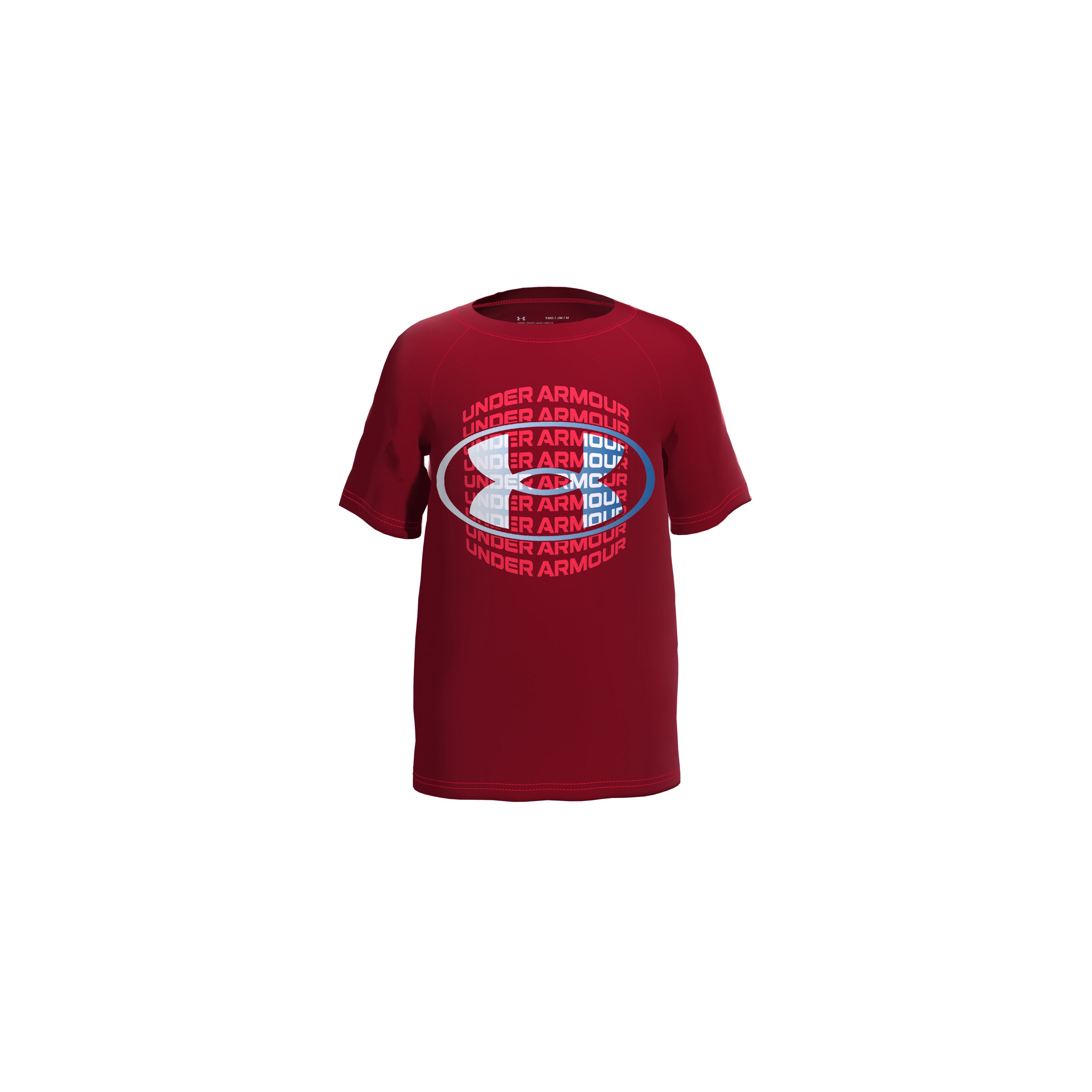 Boys' UA Tech Gradient Wordmark Short Sleeve 4