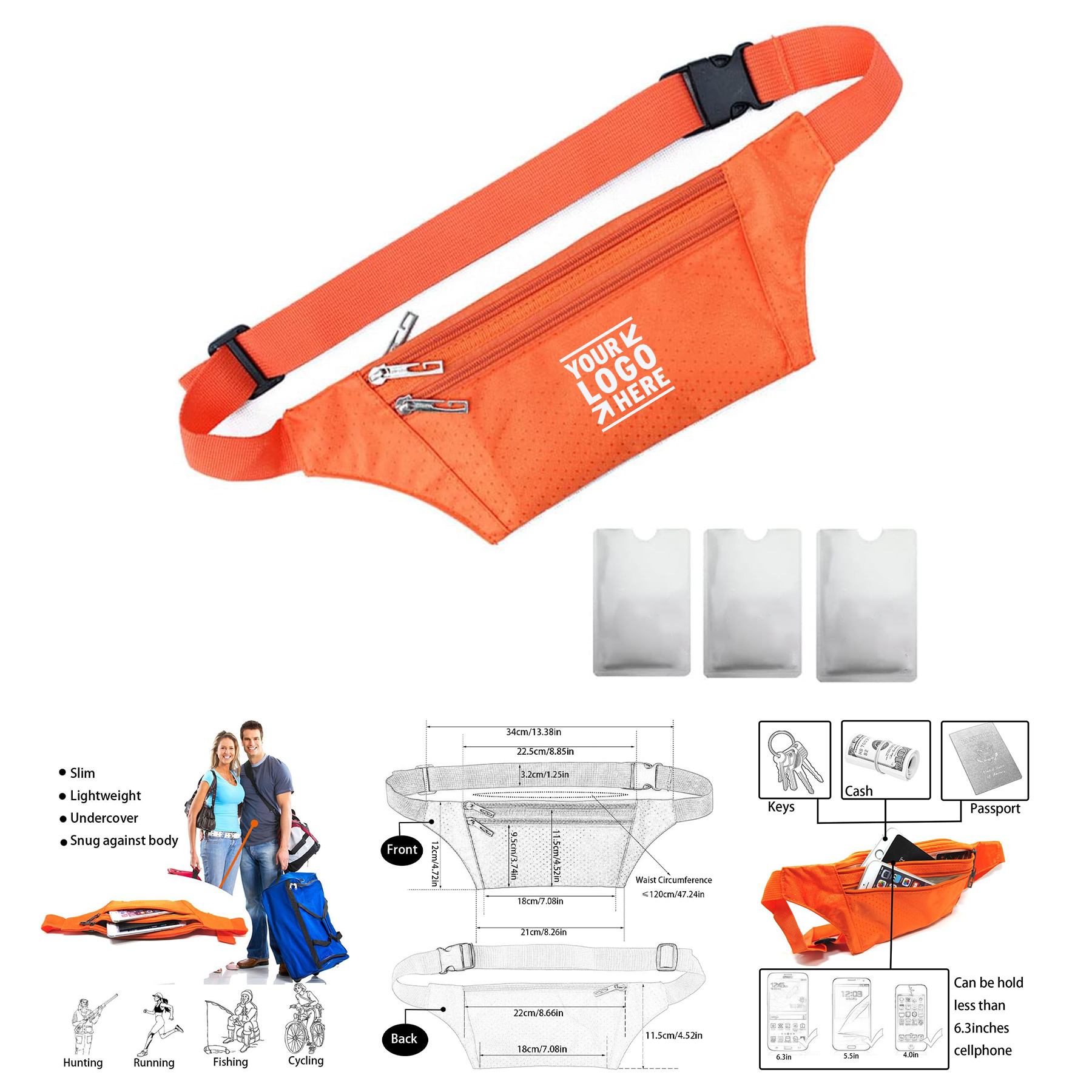 Waterproof Utralthin Waist Pack 2