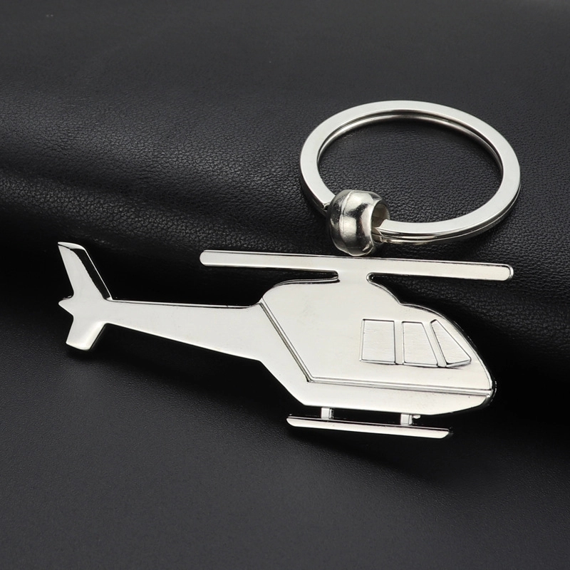 Metal helicopter keyring 2