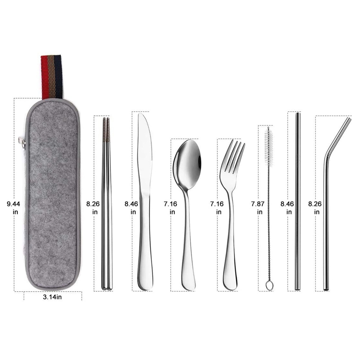 Portable Utensils Travel Camping Cutlery Set 2
