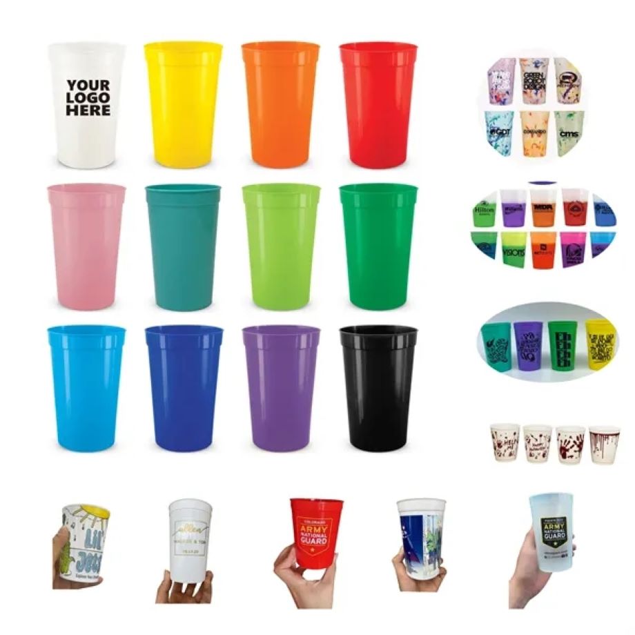 16oz Stadium Reusable Plastic Party Cups 1