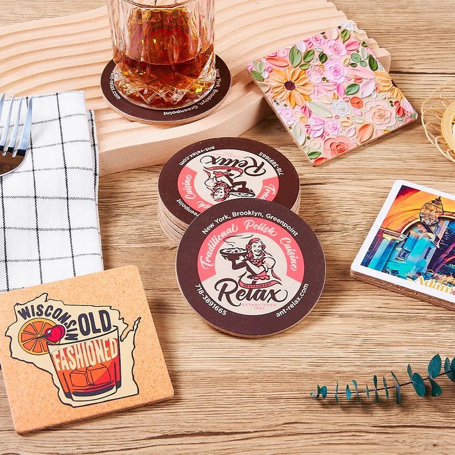 Fiberboard Coasters 15