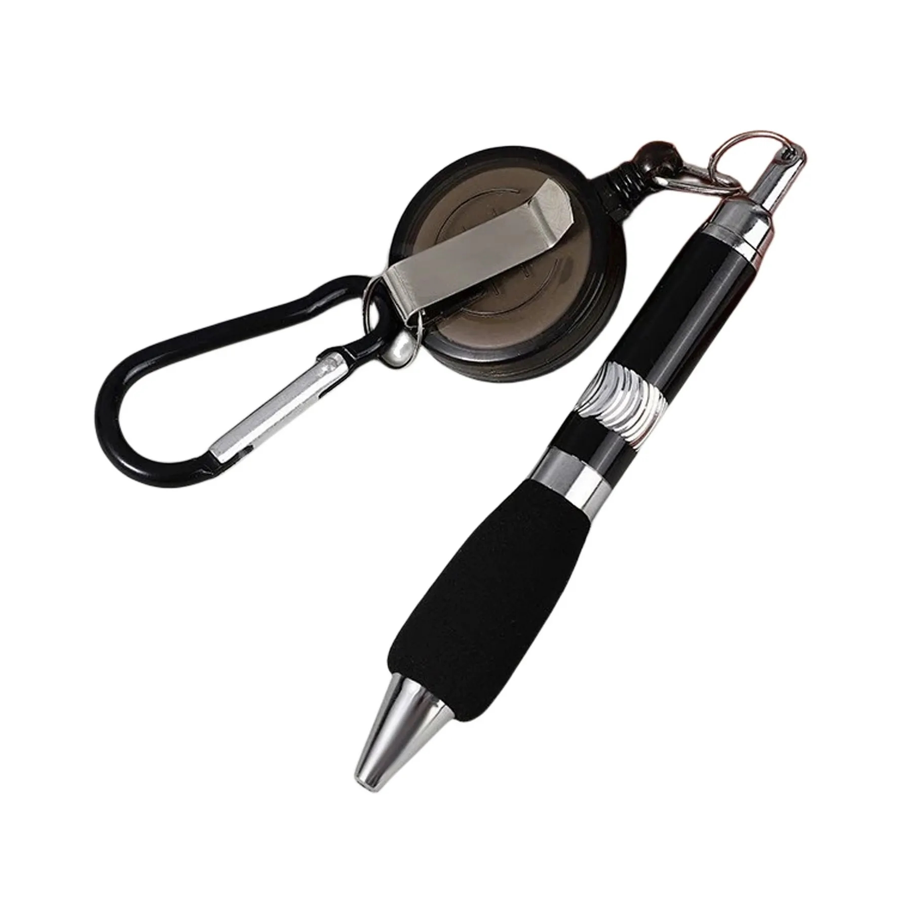 Keychain Retractable Badge Reel Ballpoint Pen 9