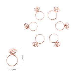 Diamond Ring Shaped Paper Clips with Tin Box 4