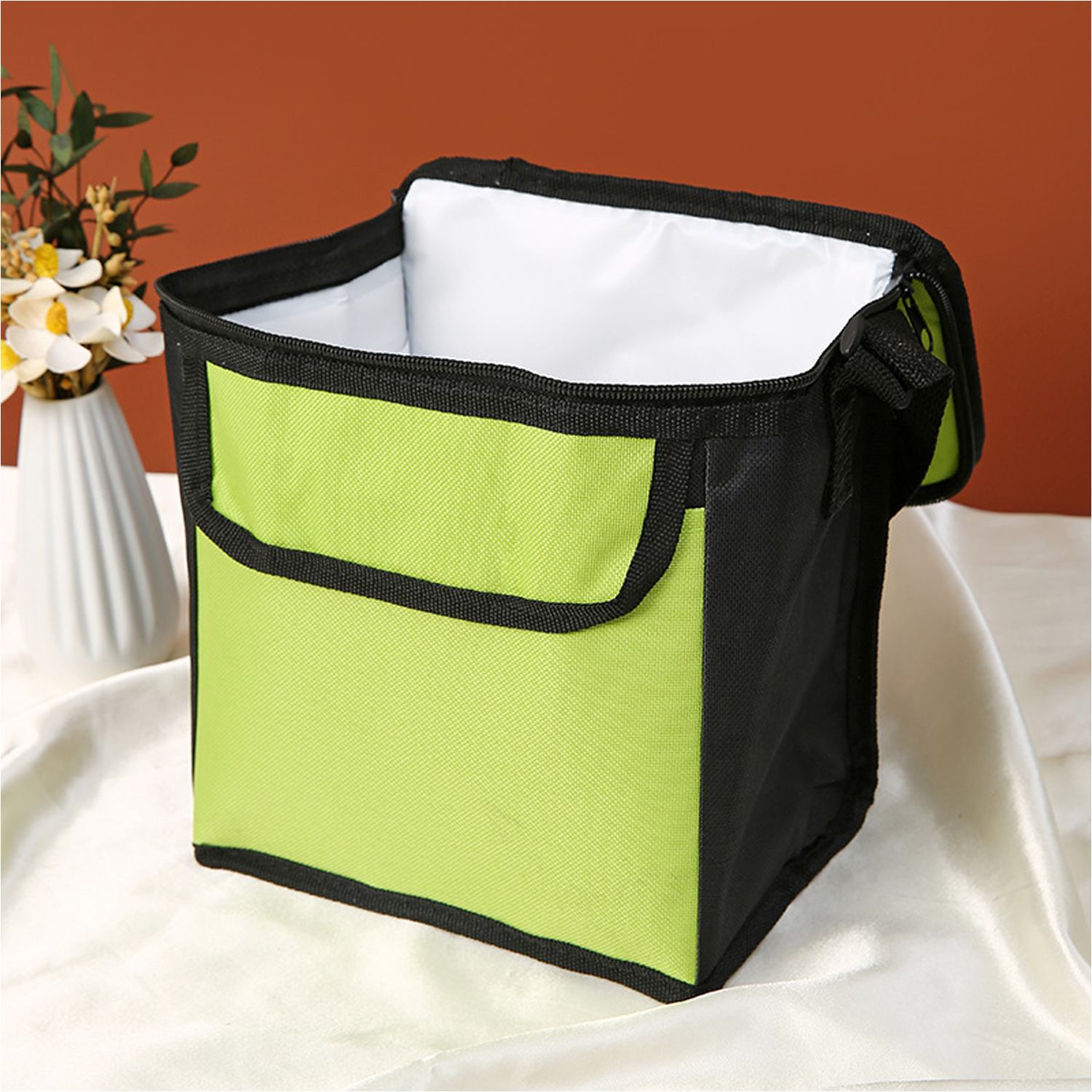 Handheld portable thick aluminum foil square lunch box bag 5