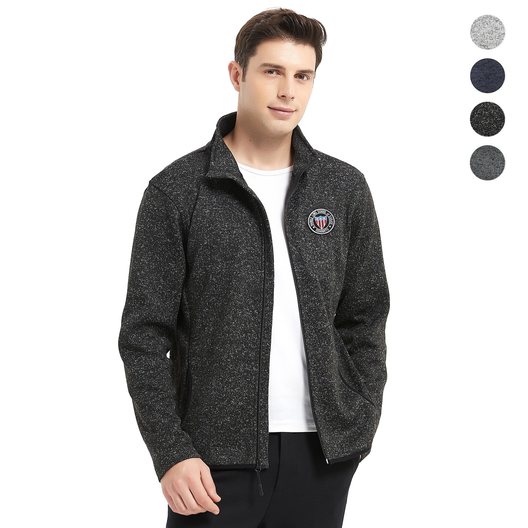 Men's Full-Zip Sweater Fleece Jacket 11