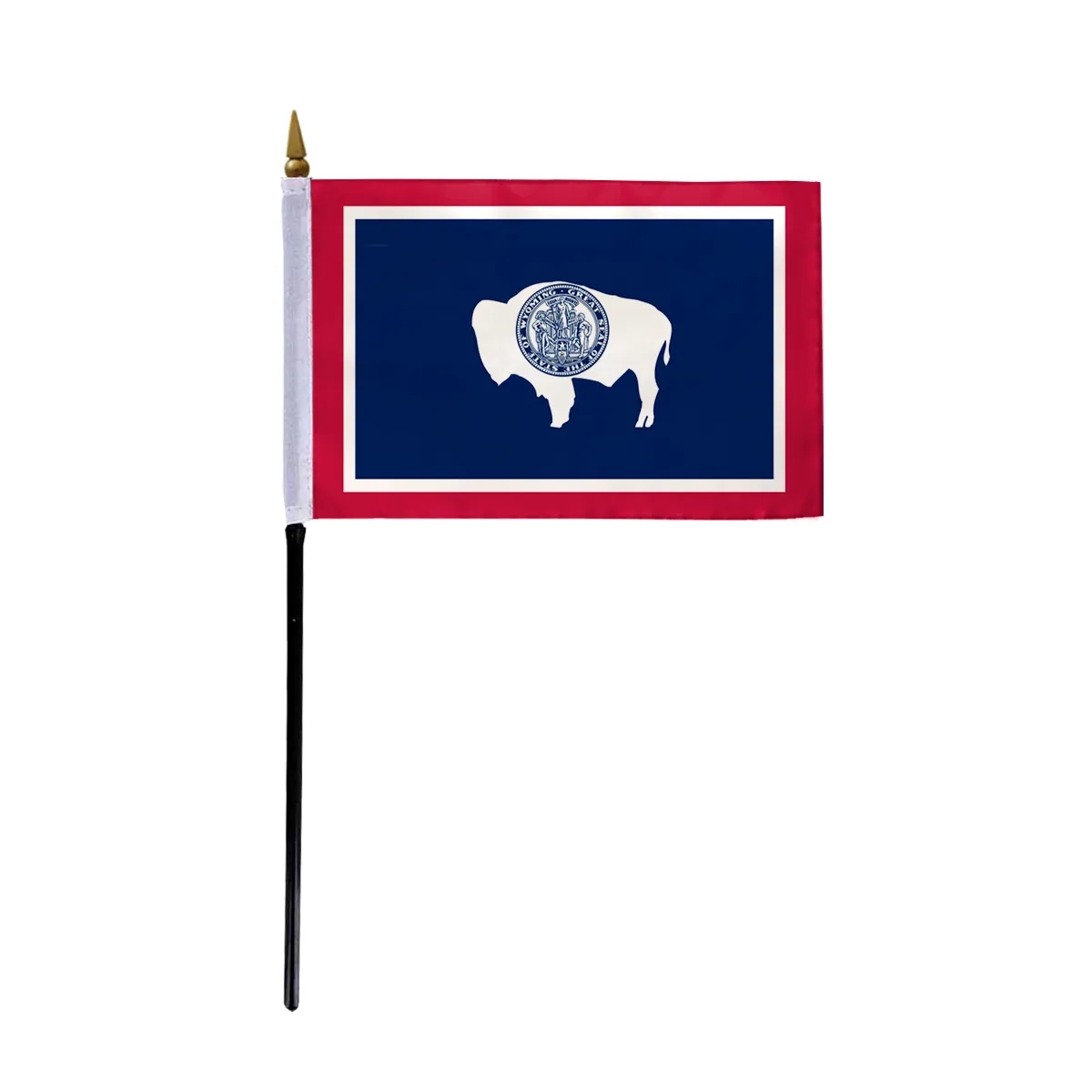 4"x6" & 12"x18'' Wyoming ePoly Printed Stick Flags 2