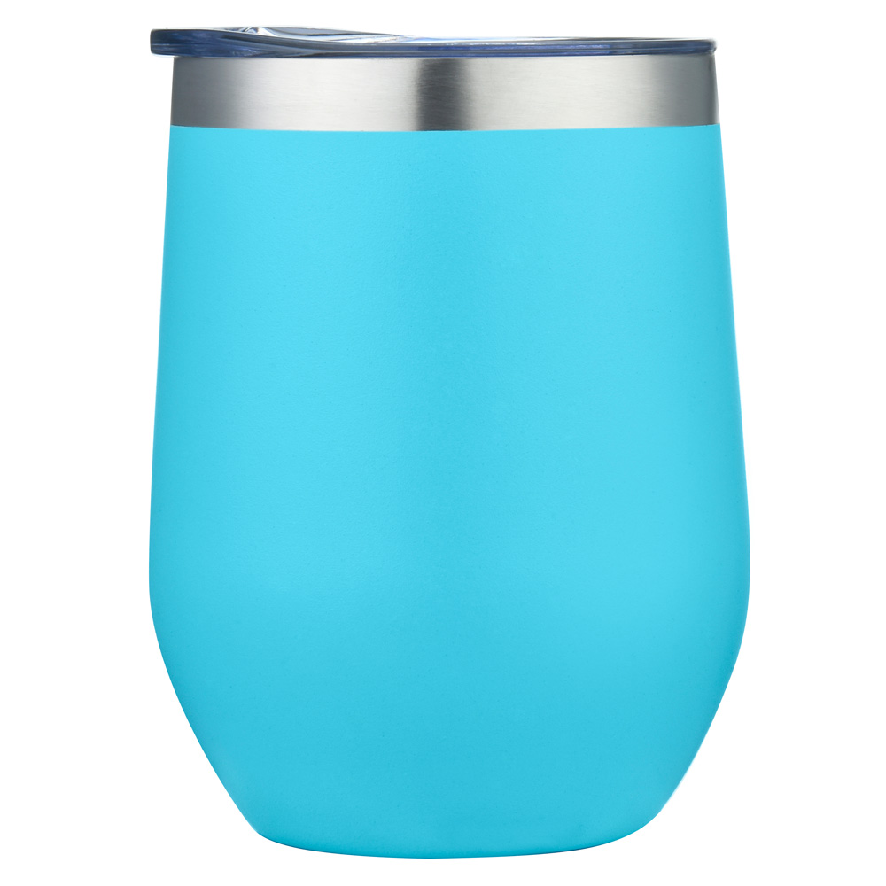 12oz. Stainless Steel Stemless Wine Tumbler with Sipping Lid