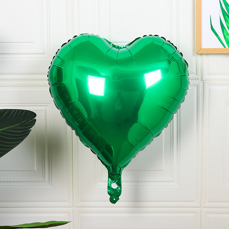 18 Inch Heart Shape Aluminum Foil Balloons 2